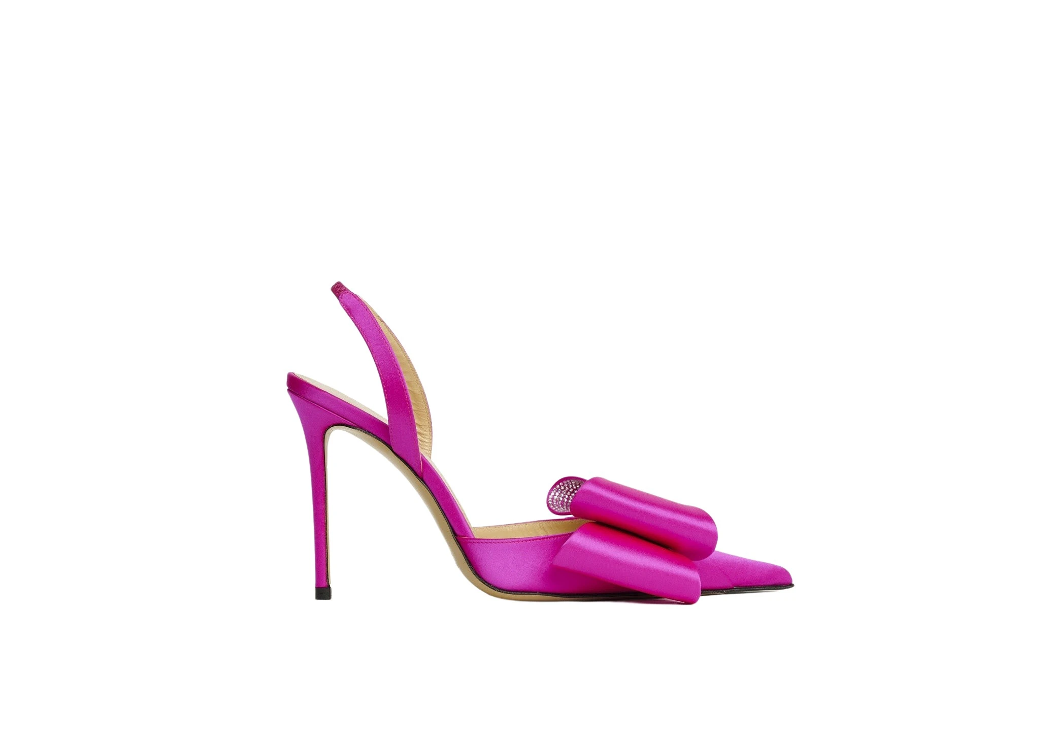 Mach-and-Mach-Le-Cadeau-Slingback-Pump-Silk-Fuchsia15468_nobg Le Cadeau Slingback Pump Silk Fuchsia - Image 1