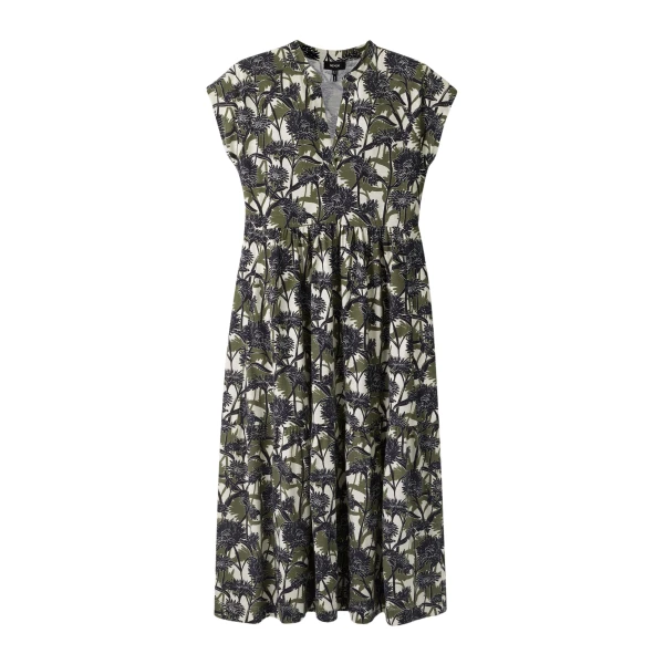 Aster Print Tiered Maxi Dress