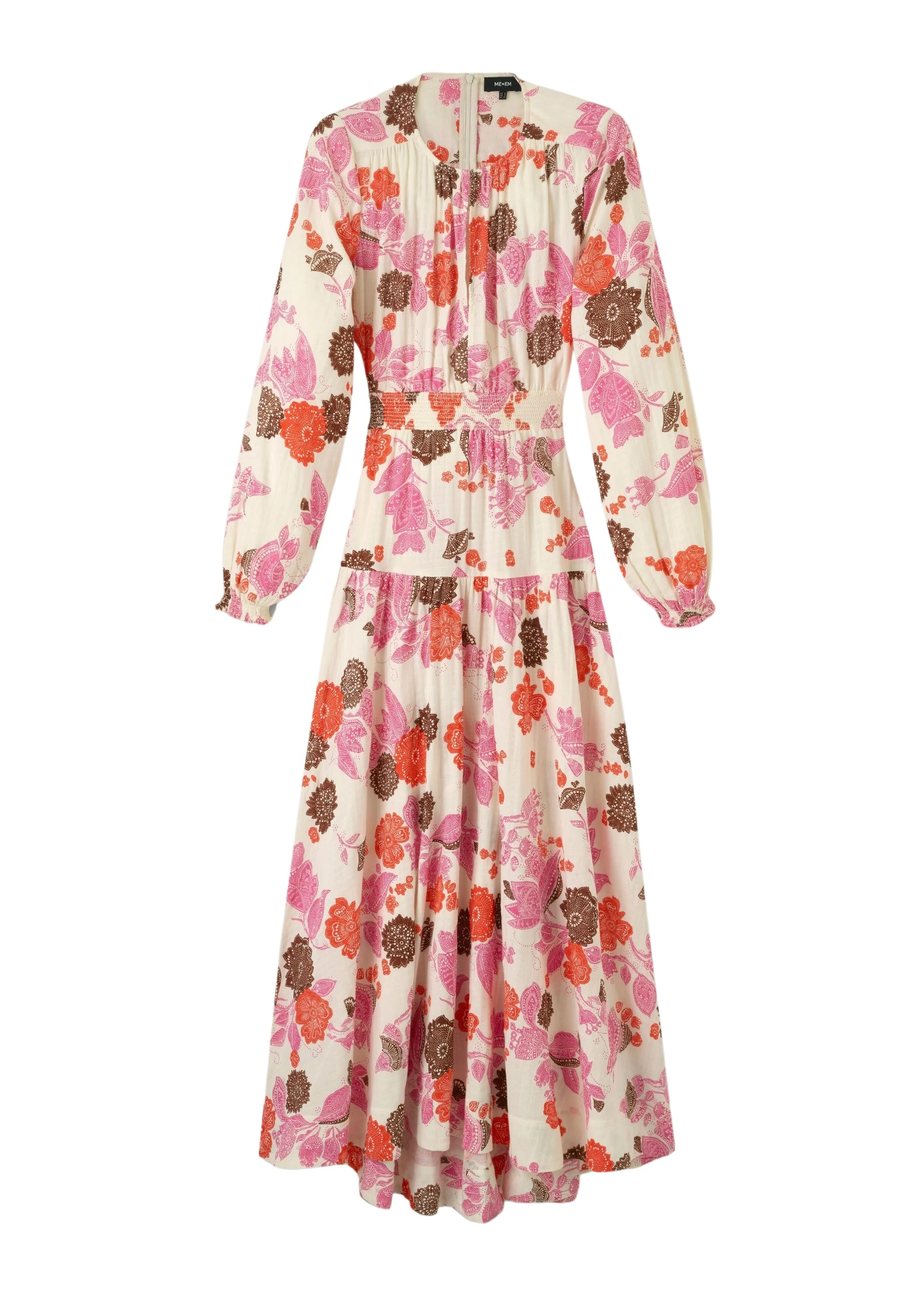 Me-and-Em-Cheesecloth-Bali-Print-Full-Length-Dress-scaled71118_nobg Cheesecloth Bali Print Full-Length Dress - Image 1