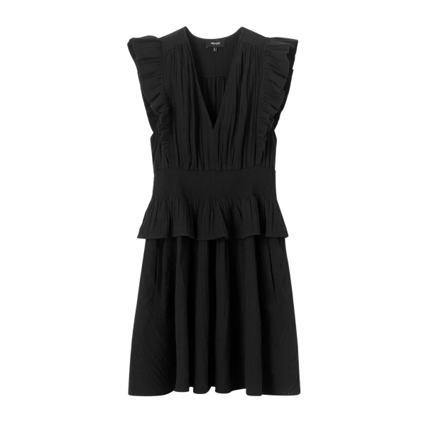 Cheesecloth Fit And Flare Short Dress