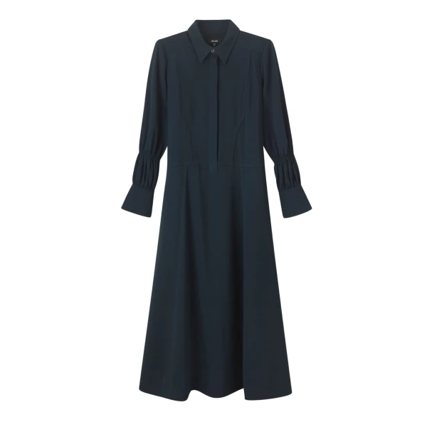Panelling Detail Maxi Shirt Dress
