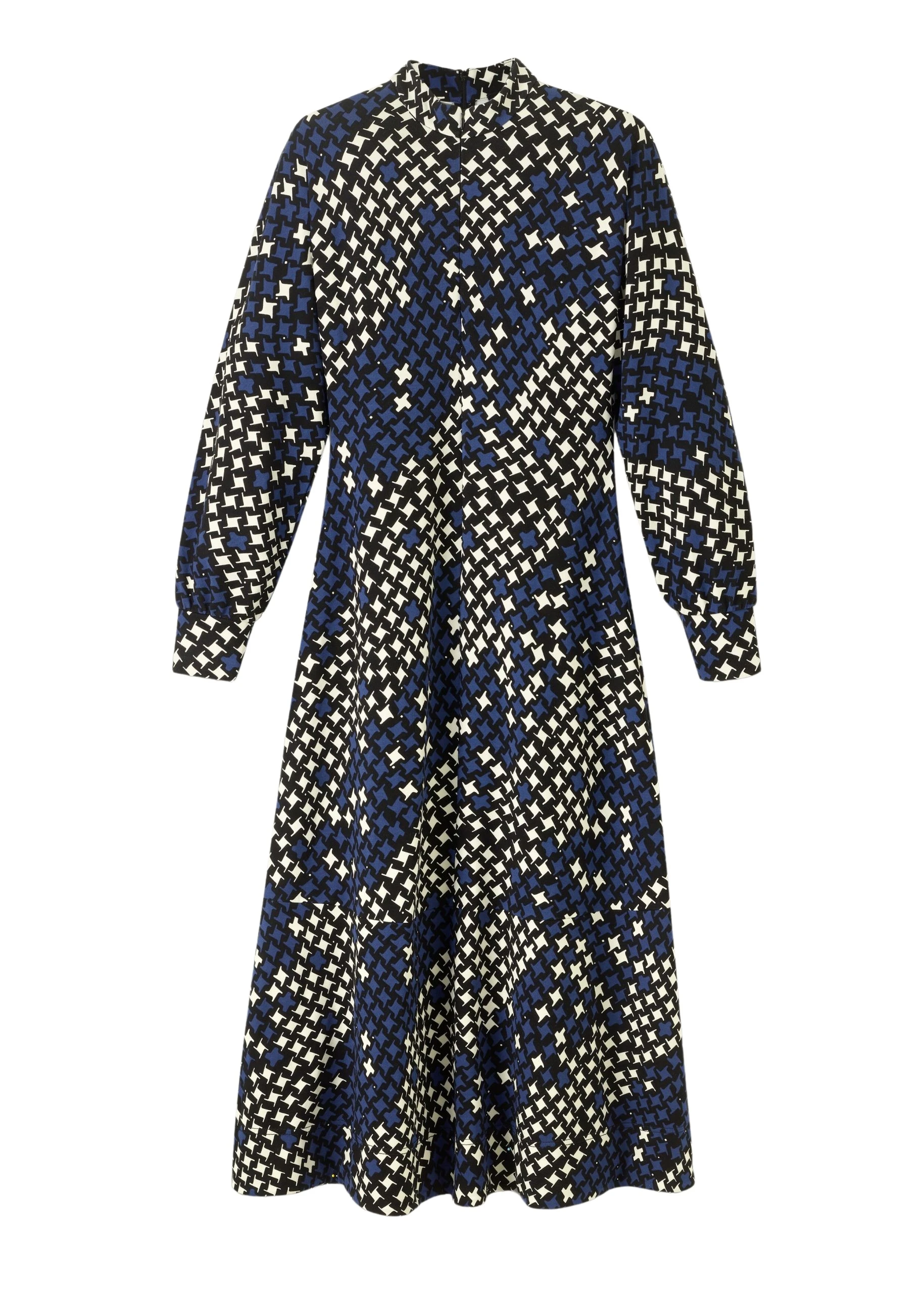 Me-and-Em-Printed-Ponte-Balloon-Sleeve-Maxi-Dress-scaled67210_nobg Printed Ponte Balloon Sleeve Maxi Dress - Image 1