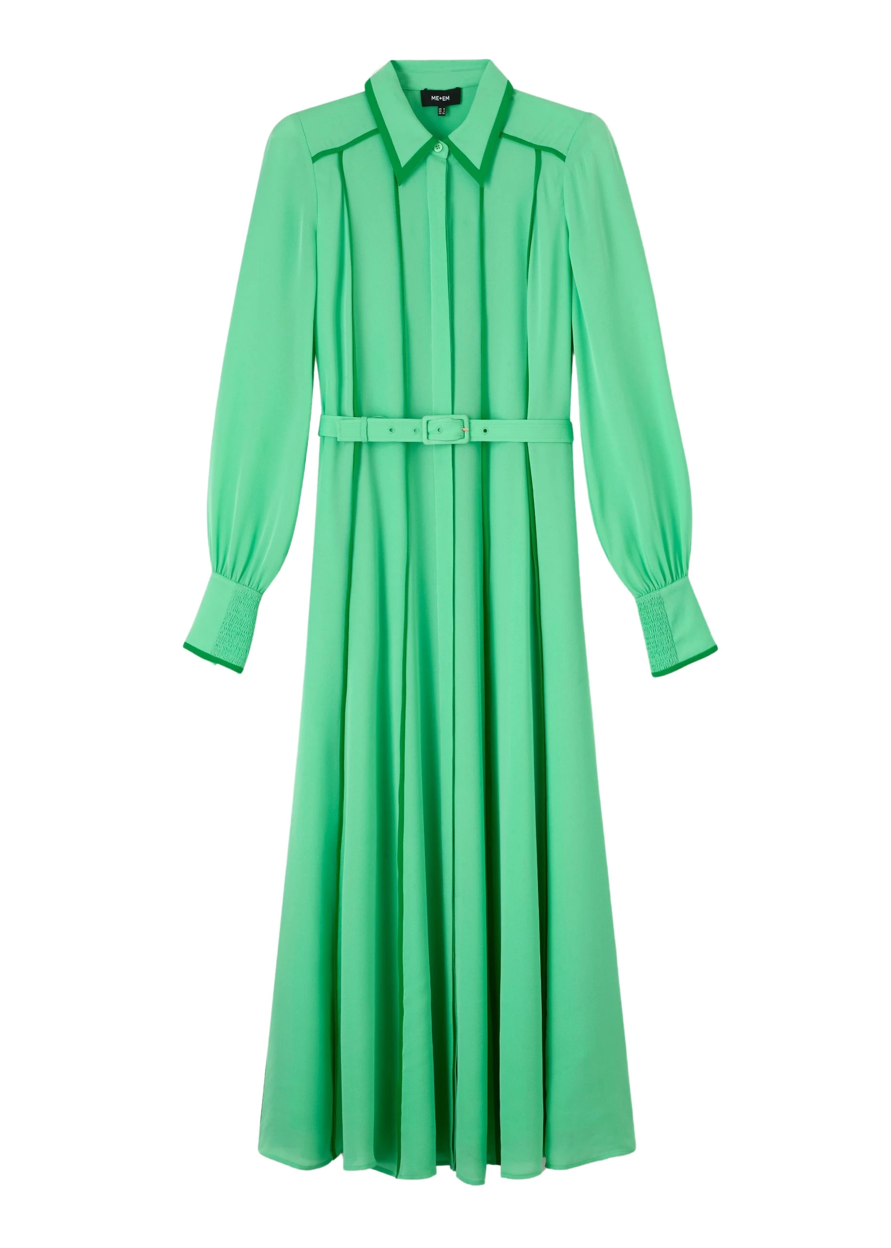 Me-and-Em-Silk-Contrast-Binding-Maxi-Shirt-Dress-Belt-scaled20712_nobg Silk Contrast Binding Maxi Shirt Dress + Belt - Image 1