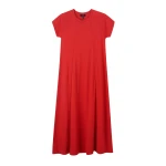 Slub Jersey Midi Swing Dress