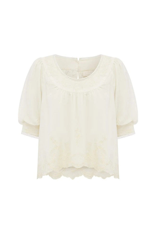 Posse-The-label-Mylah-Top-Cream Posse The label Clothing