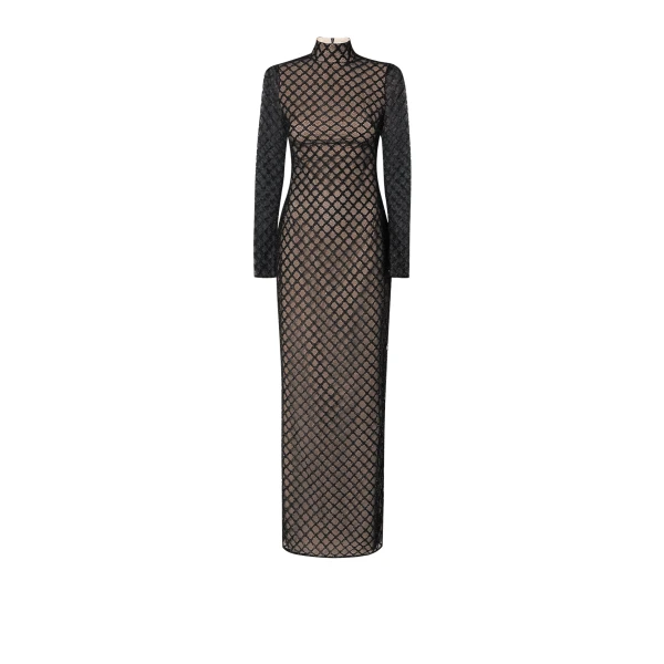 Adan Black Long Dress