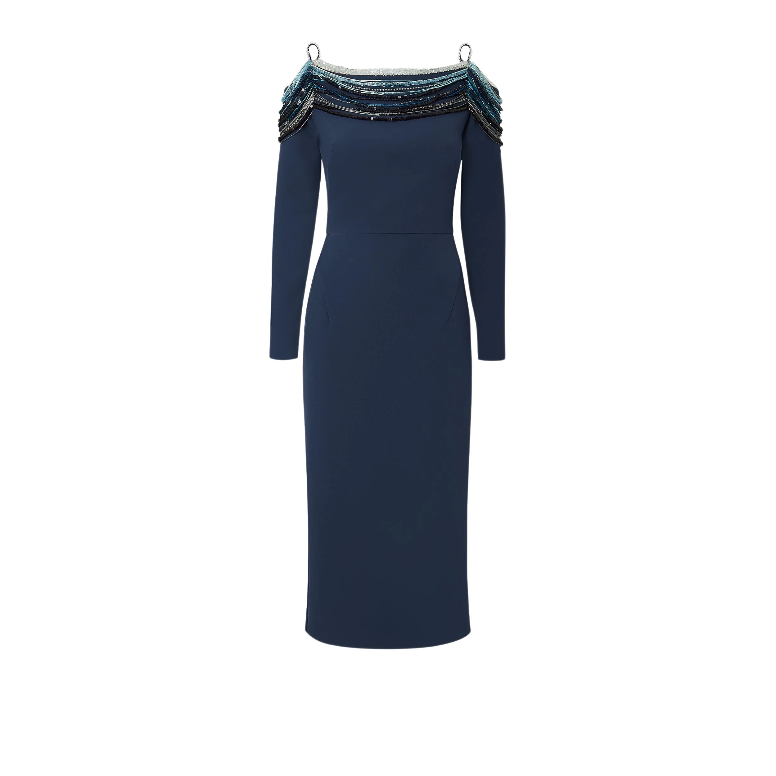 Safiyaa-Christiana-Moonlit-Ocean-Midi-Dress-596001_nobg Christiana Moonlit Ocean Midi Dress - Image 1