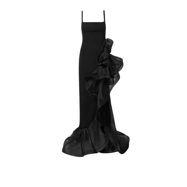 Derry Black Long Dress