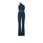 Dreida Moonlit Ocean Jumpsuit With Embroidered Belt