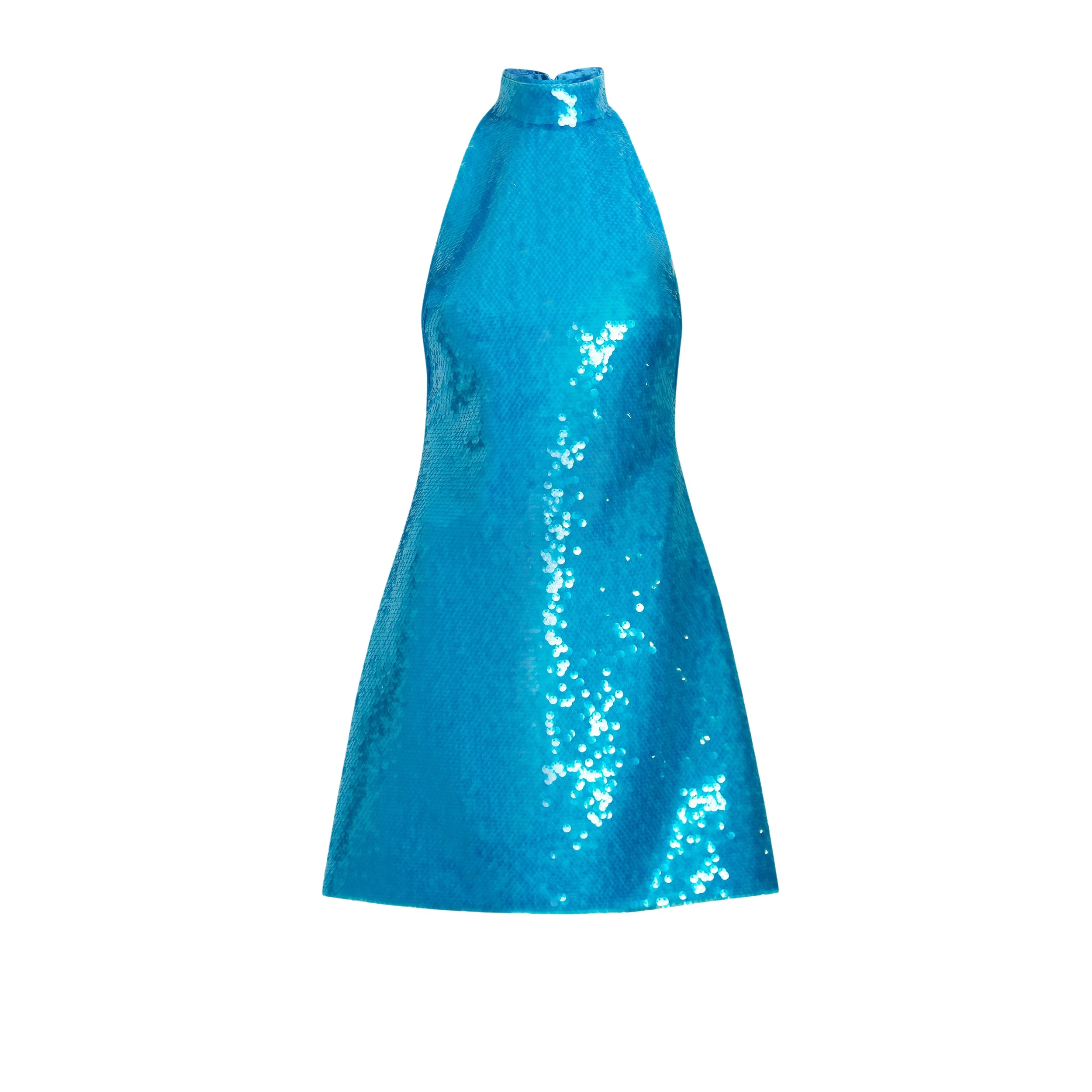 Safiyaa-Edie-Aquamarine-Short-Dress-587060_nobg Edie Aquamarine Short Dress - Image 1