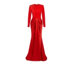 Naira Cherry Red Long Dress