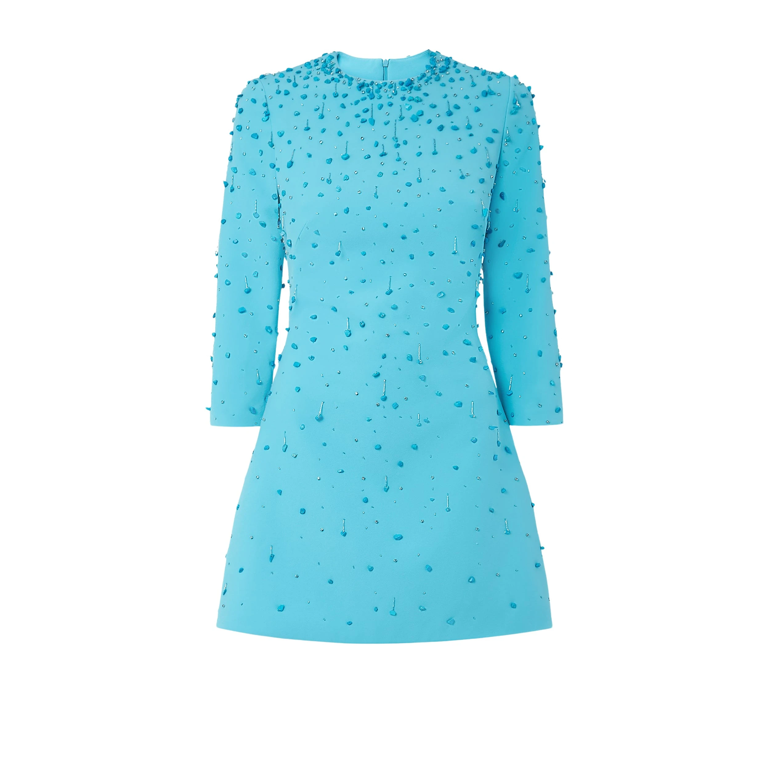 Safiyaa-Renalle-Aquamarine-Short-Dress-539609_nobg Renalle Aquamarine Short Dress - Image 1