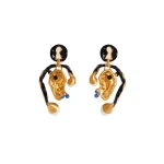 Keyhole And Pierced Ear Earrings