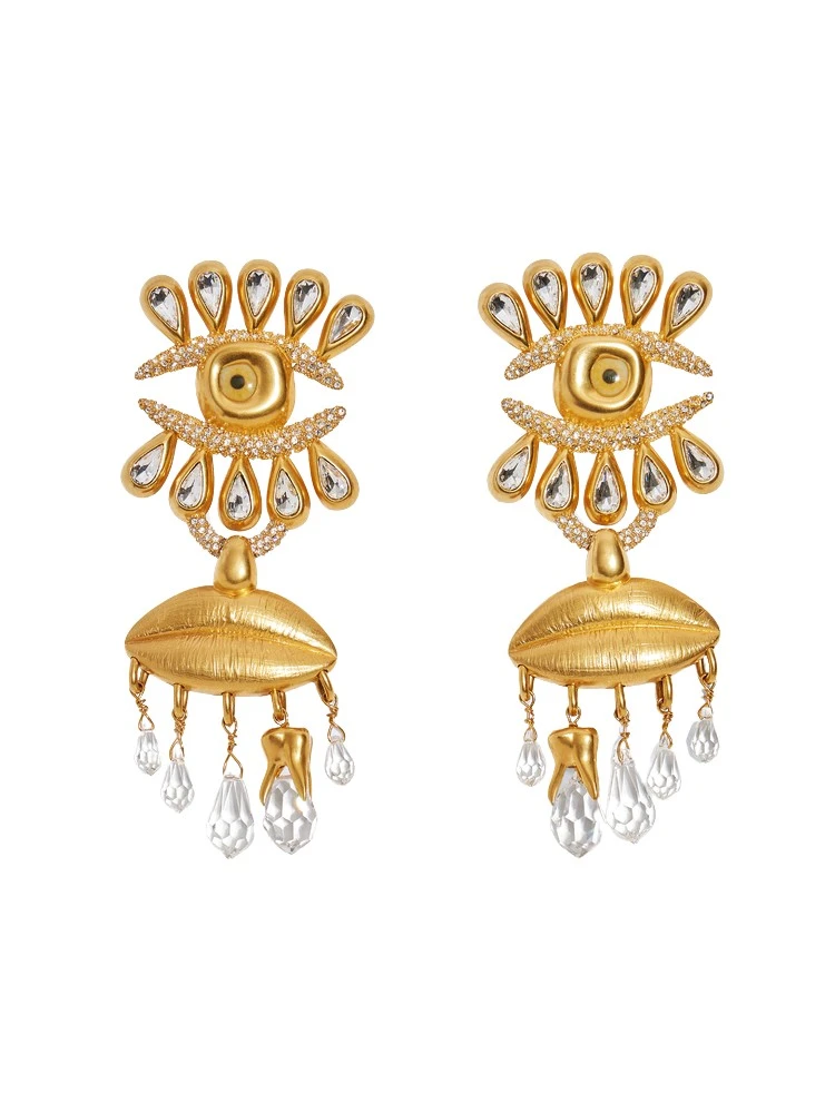 Schiaparelli-Mouth-And-Eye-Earrings-158189_nobg Mouth And Eye Earrings - Image 1