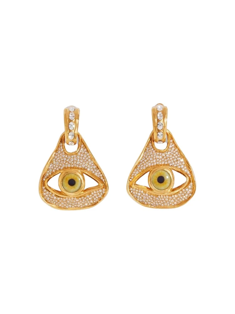 Schiaparelli-Rhinestones-Eye-Earrings-328975_nobg Rhinestones Eye Earrings - Image 1