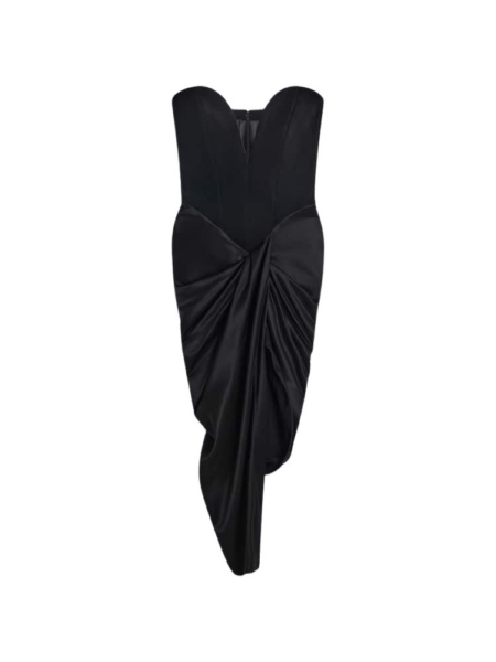 Strapless Dress With Vertiginous Neckline