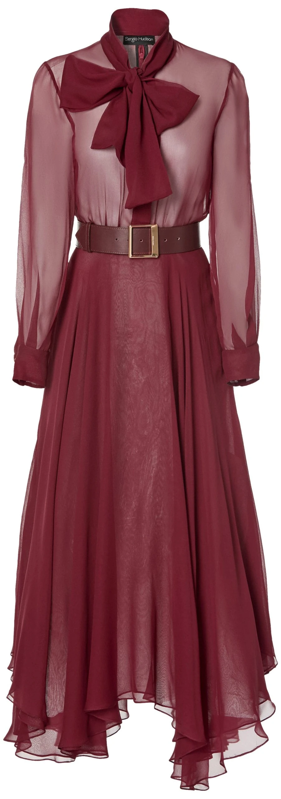 Sergio Hudson Tie-Neck Midi Dress Sergio Hudson dress