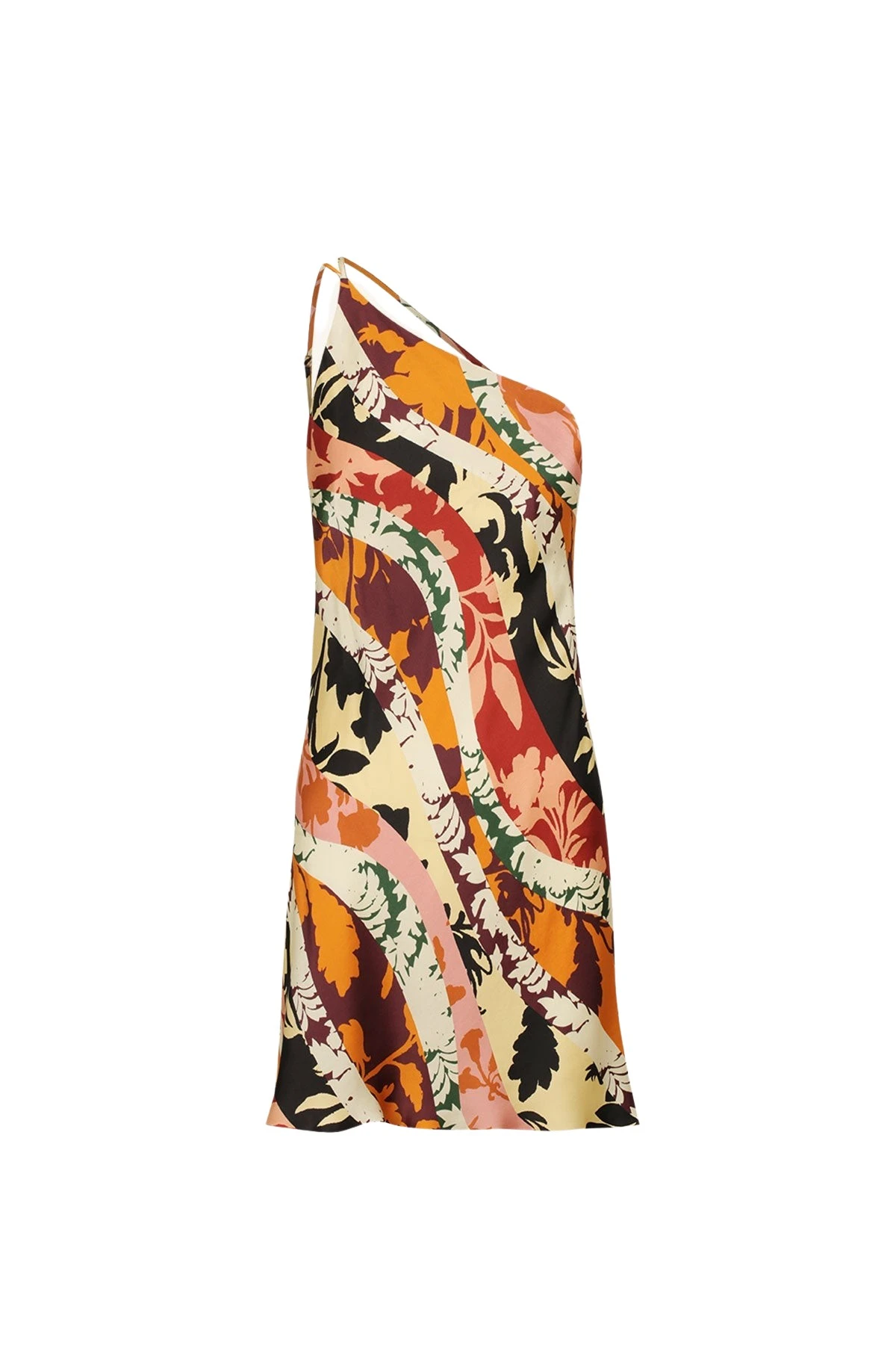 Shona-Joy-Cielo-Silk-One-Shoulder-Cowl-Back-Mini-Dress81025_nobg Cielo Silk One Shoulder Cowl Back Mini Dress - Image 1
