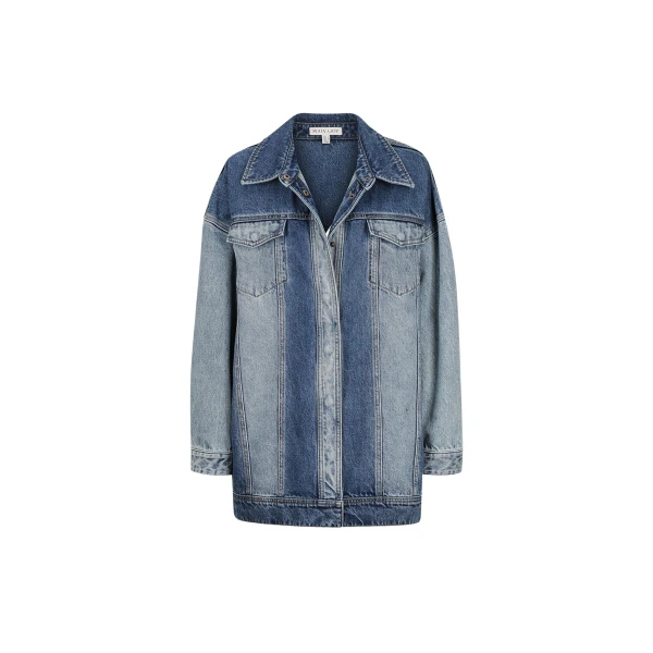 Reina Contrast Oversized Panelled Jacket