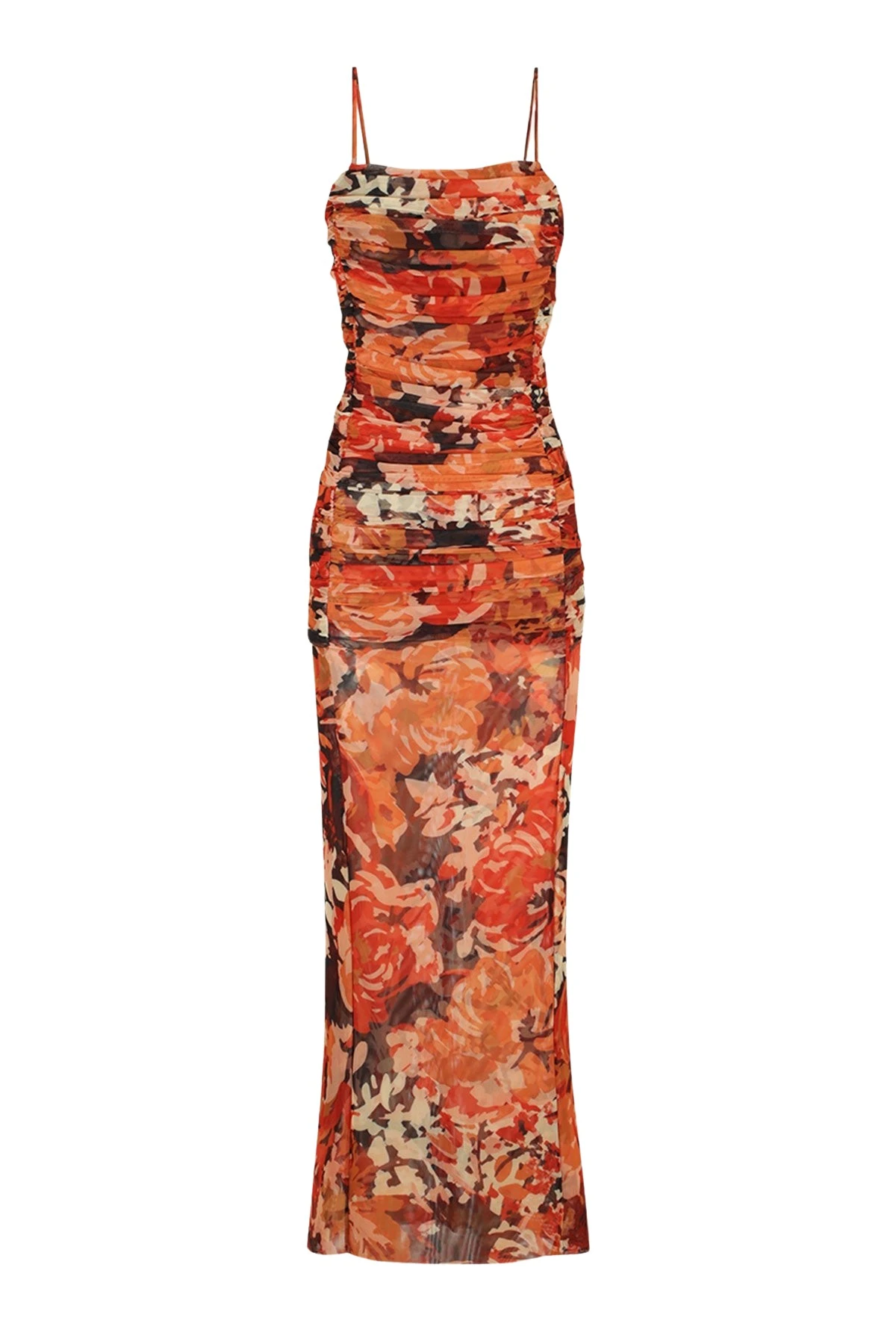 Shona-Joy-Rubi-Open-Back-Ruched-Midi-Dress17299_nobg Rubi Open Back Ruched Midi Dress - Image 1