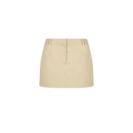 Shona-Joy-Sabato-Micro-Mini-Skirt-Khaki-Beige44802_nobg