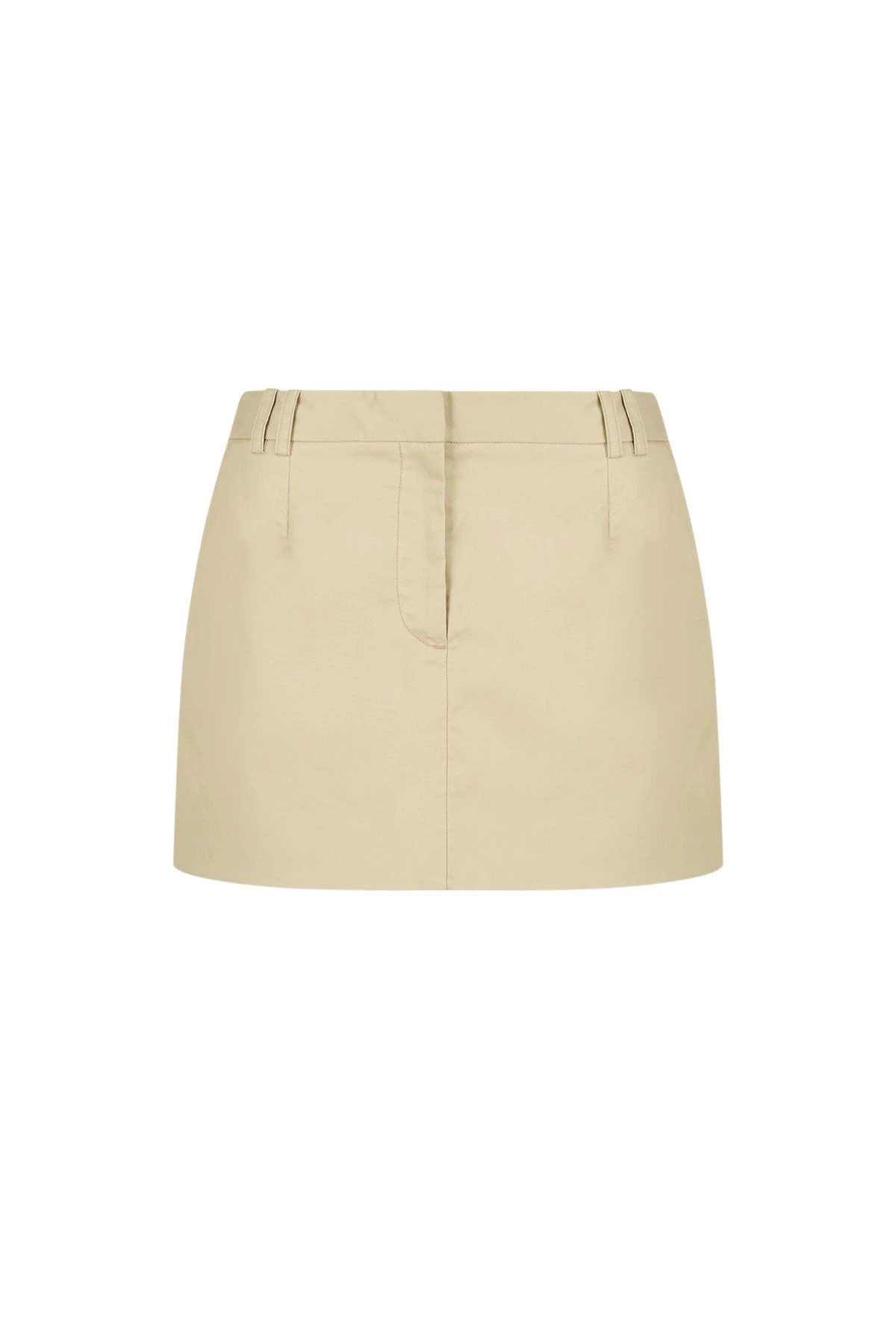 Shona-Joy-Sabato-Micro-Mini-Skirt-Khaki-Beige44802_nobg Sabato Micro Mini Skirt - Khaki Beige - Image 1
