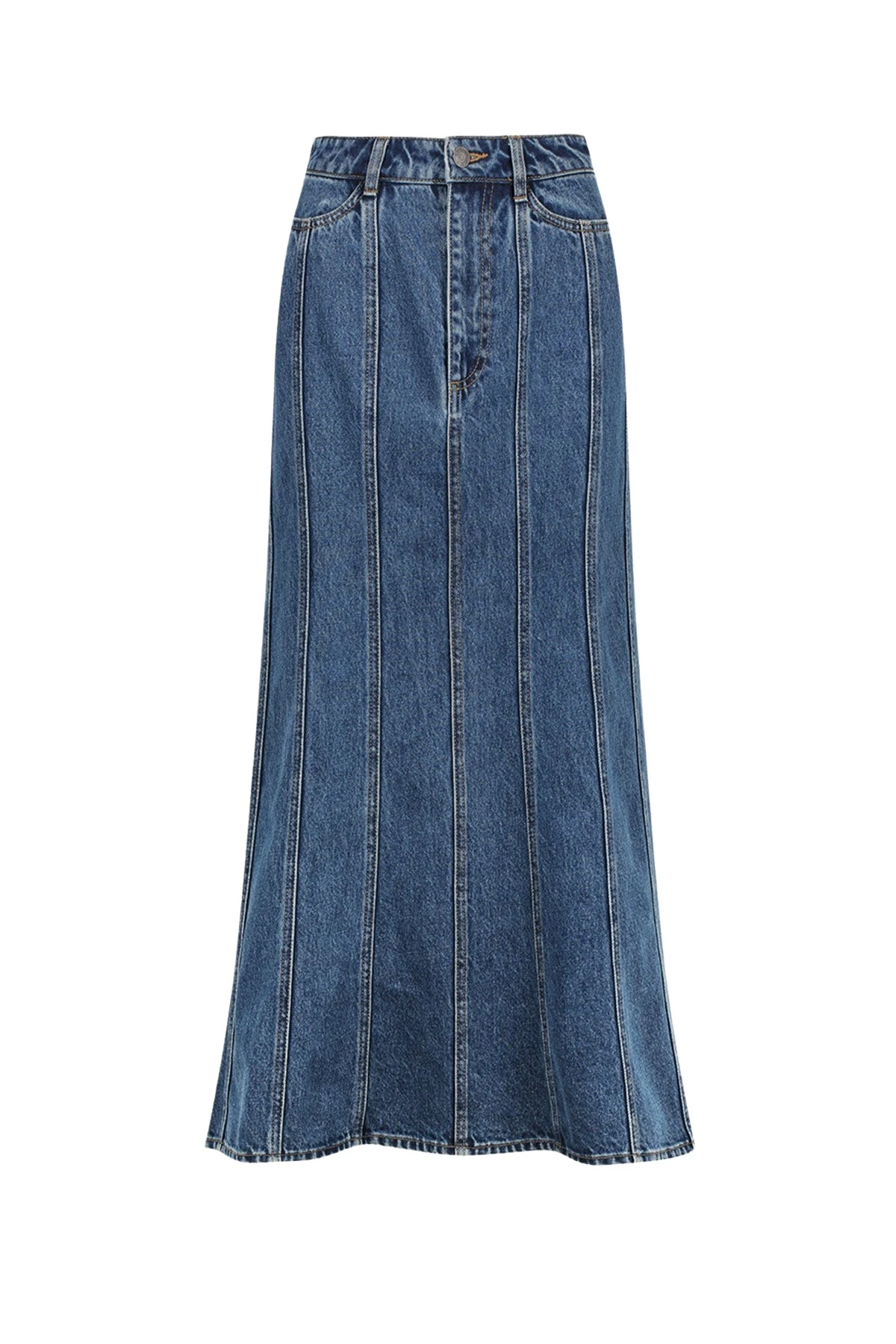 Shona-Joy-Tovere-Godet-Flared-Midi-Skirt39593_nobg Tovere Godet Flared Midi Skirt - Image 1