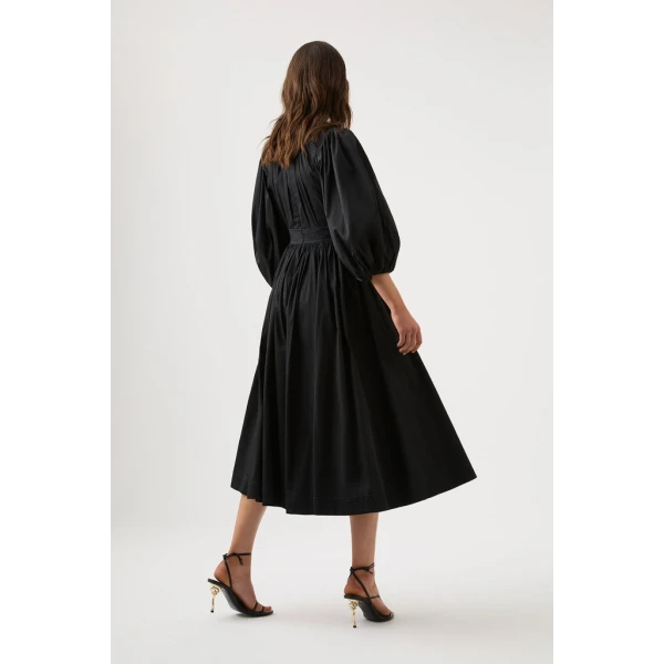 Audrey Waisted Midi Dress - Image 6