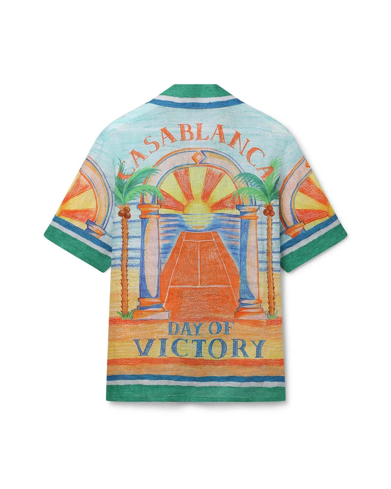 Casablanca Day of Victory Linen Shirt Casablanca Clothing