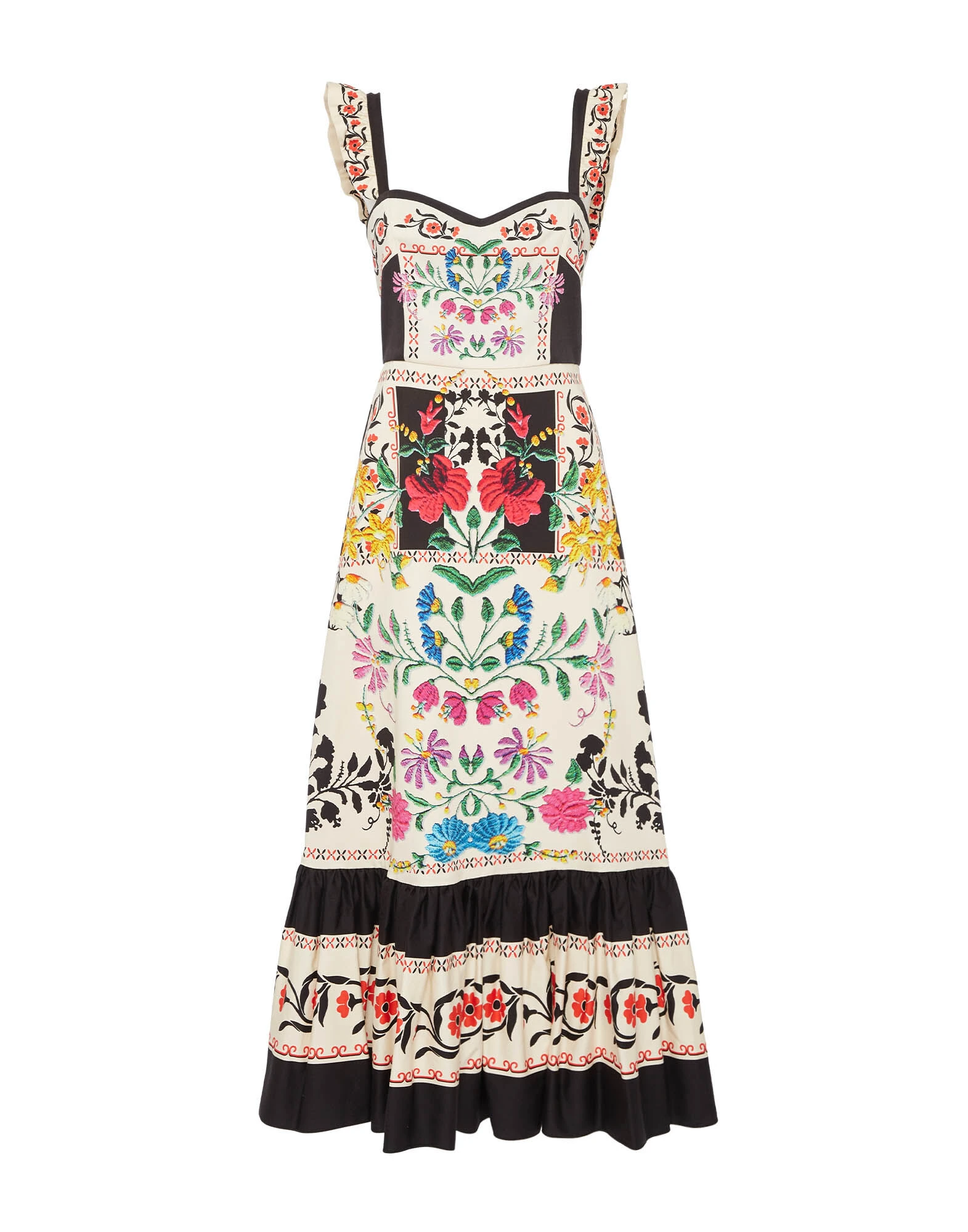 La DoubleJ Gingerbread Dress Plaza Placée Ivory in Flat Cotton Stretch - Dresses - Milanese Maximalist Fashion at Luxury Shoes La DoubleJ Gingerbread Dress Plaza Placée Ivory in Flat Cotton Stretch - Dresses - Milanese Maximalist Fashion at Luxury Shoes