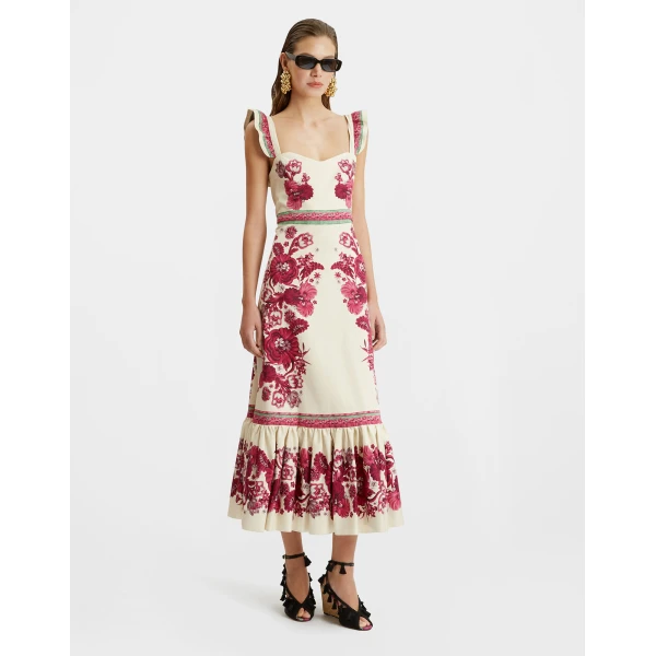 Gingerbread Dress Zodiac Placée Purple in Flat Cotton Stretch