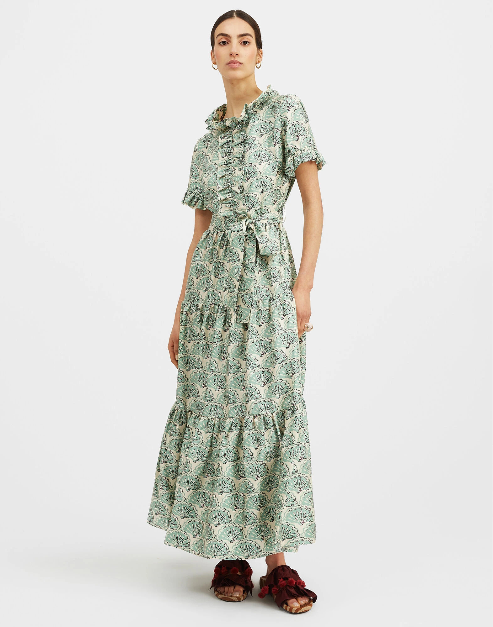 La-Double-J-Long-And-Sassy-Dress-Fans-Mint-in-Silk-Twill-1 Long And Sassy Dress Fans Mint in Silk Twill - Image 1