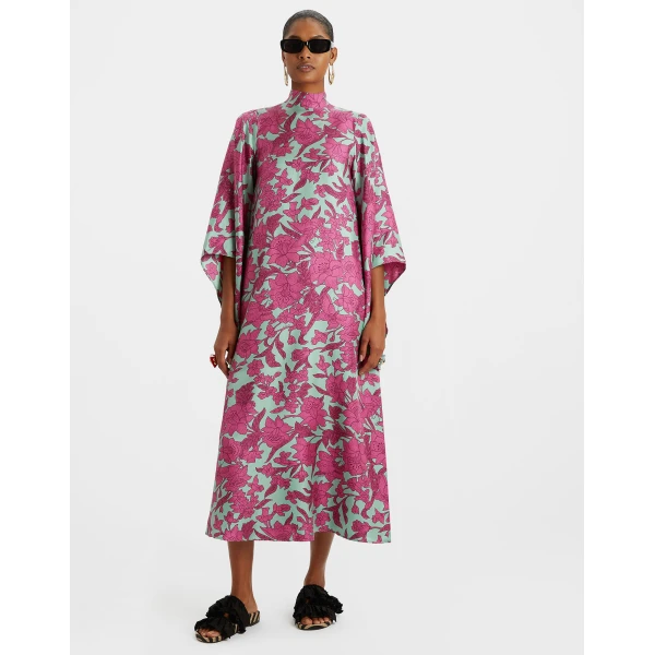 Magnifico Midi Dress Lilium Purple in Silk Twill