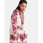 La Double J Reina Dress Zodiac Placée Purple in Crepe Viscose La Double J Dress
