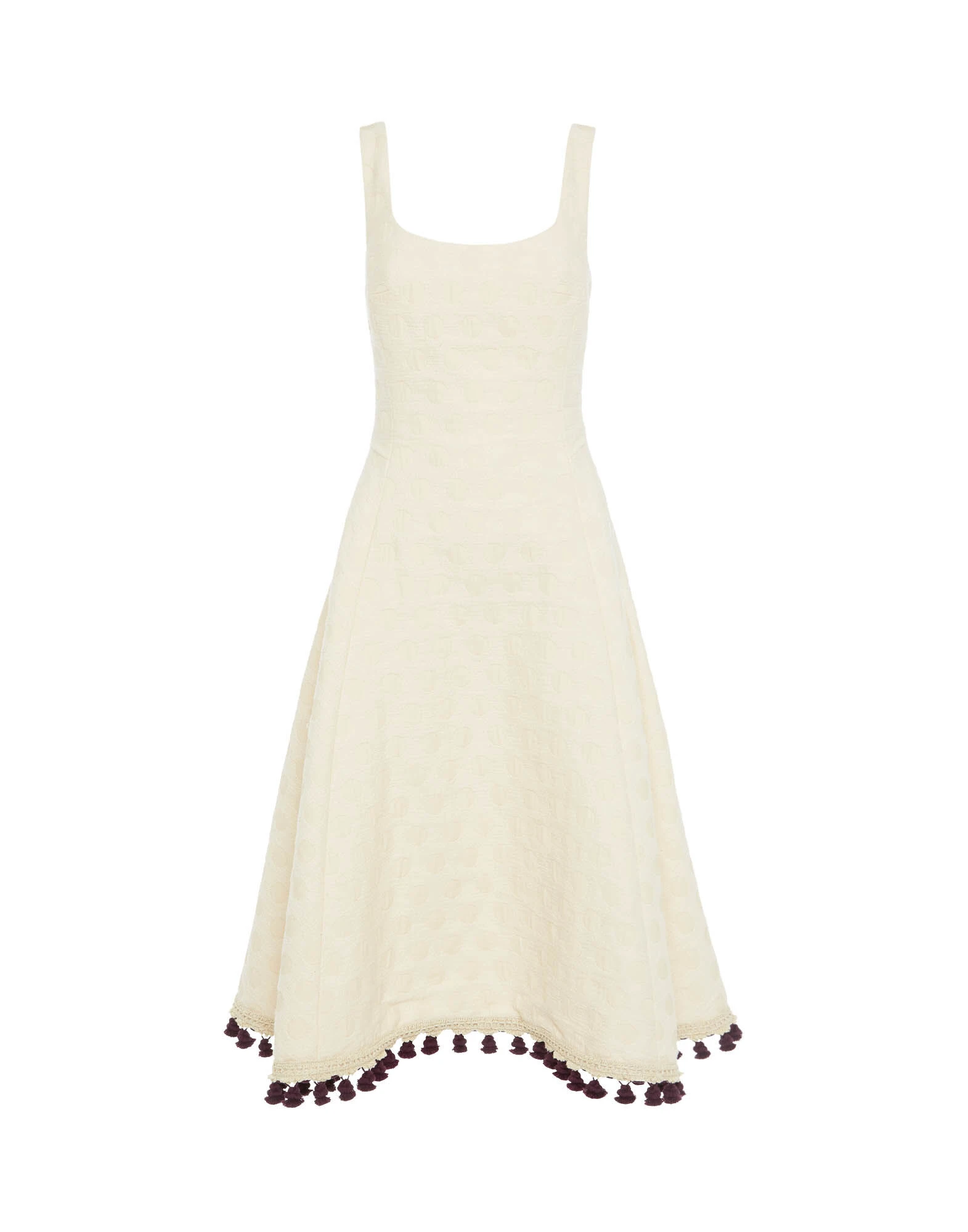 La Double J Sophia Dress Embroidered Creamy in Jacquard La Double J Dress