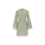 La Double J The Kaftan Mini Agua Cream in Macramé La Double J Dress