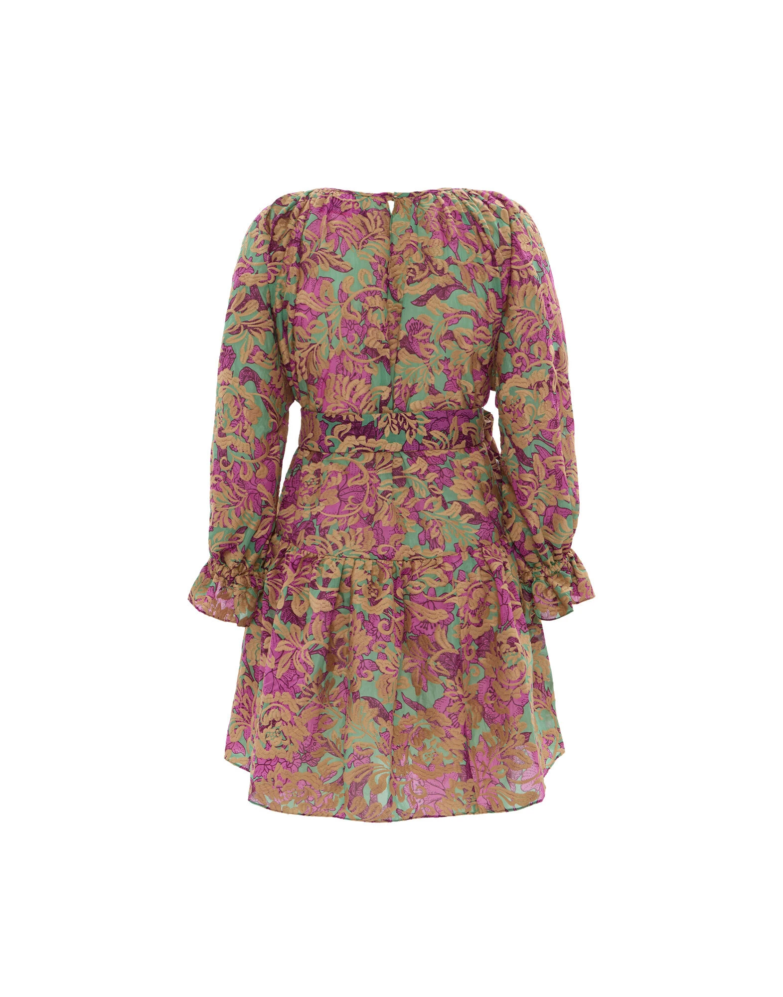 La Double J The Uma Mini Dress Lilium Purple in Embroidered Organza La Double J Dress