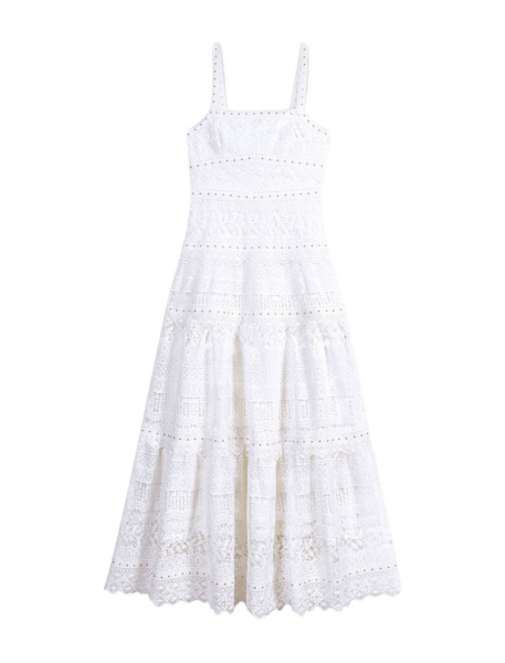 Crochet-Knit Maxi Dress