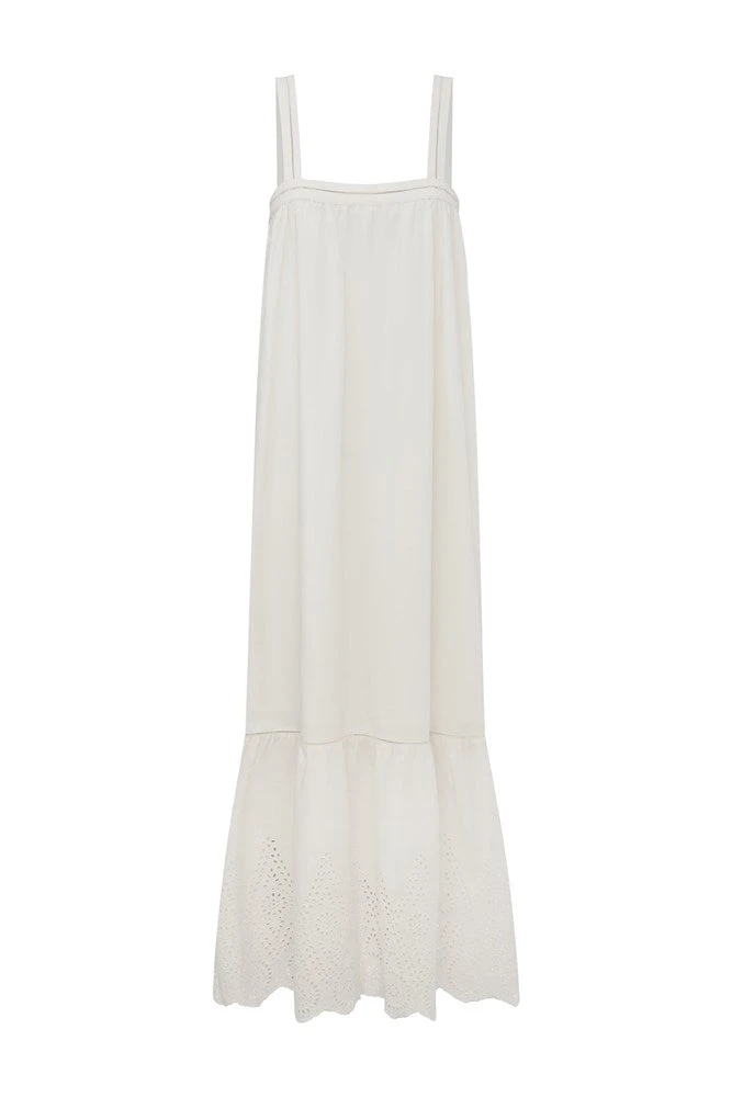 Posse-The-label-Louisa-Tie-Dress-Vintage-White Posse The label Clothing