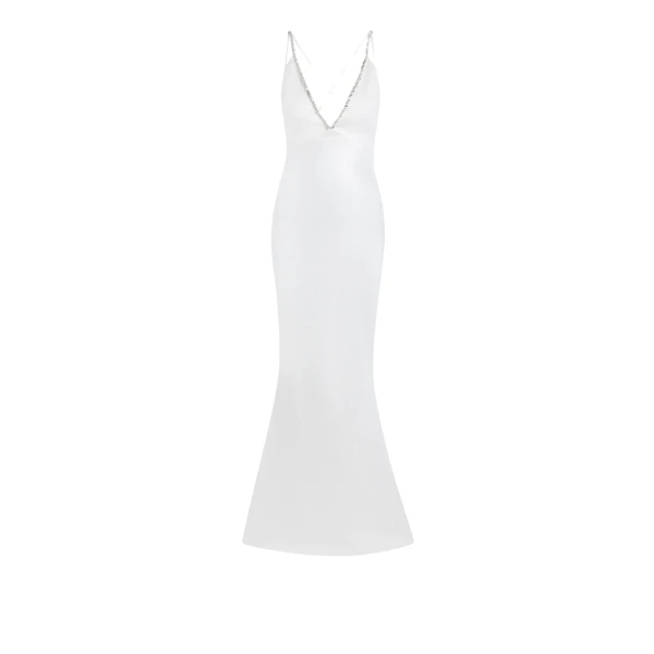 Bella Ivory Long Dress