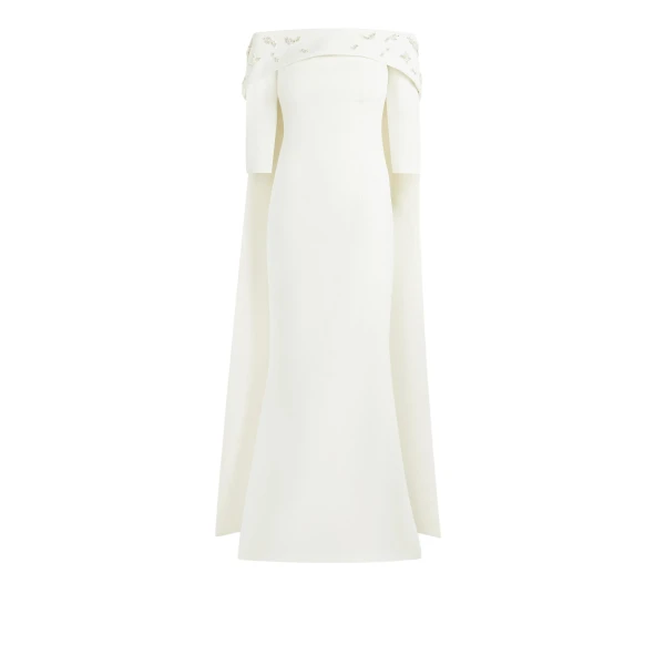 Bellara Pearl Floral Embroidered Ivory Harness & Soshin Dress