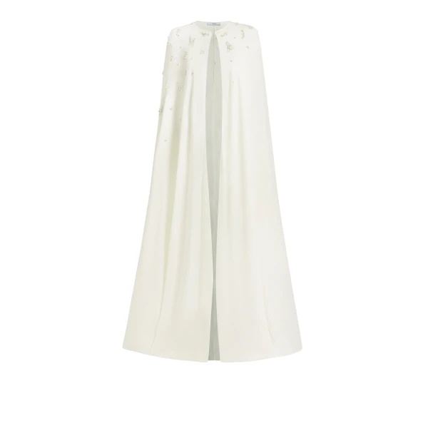 Cici Ivory Embroidered Cape