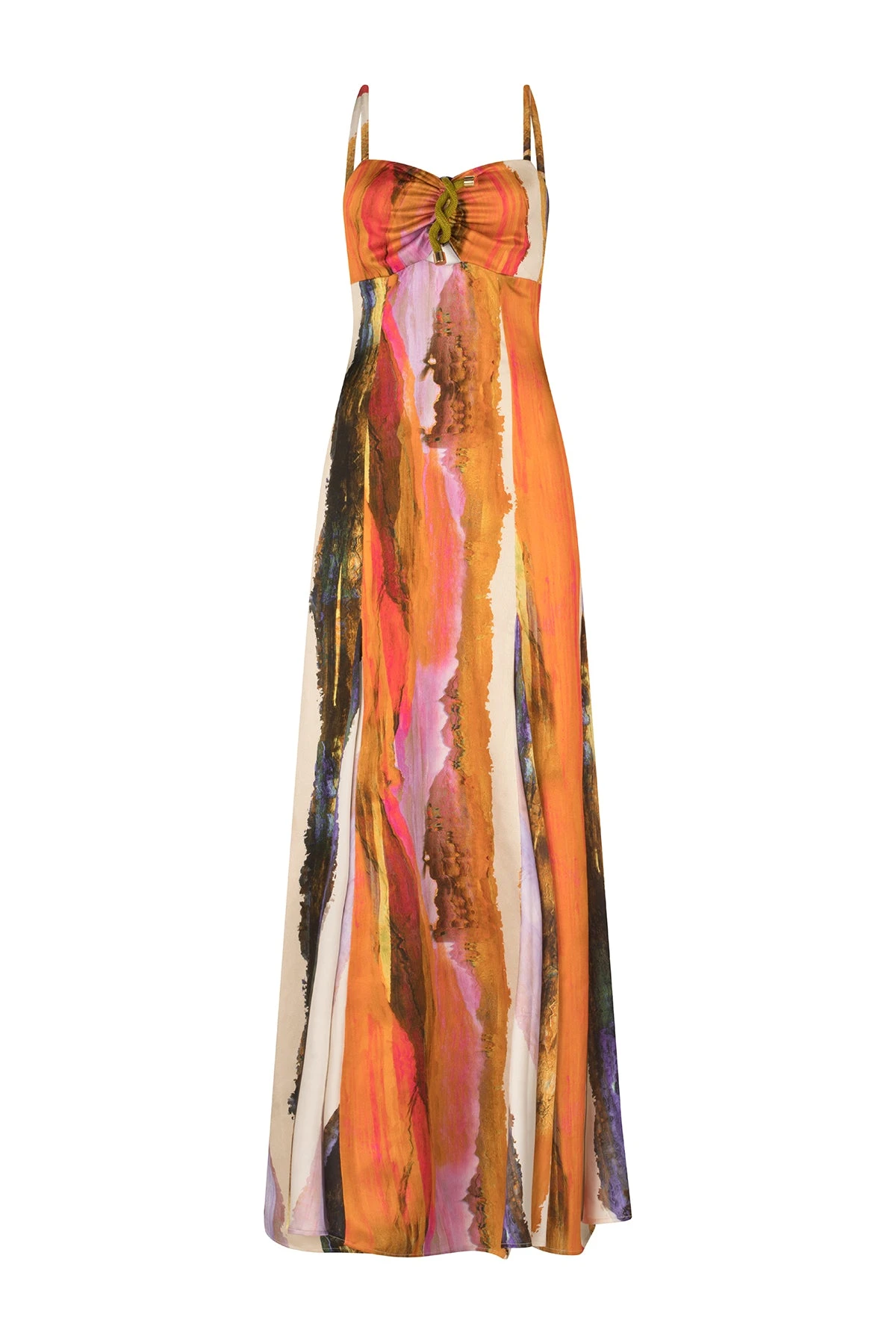 Silvia-Tcherassi-Artis-Dress-Orange-Orchid-Abstract Silvia Tcherassi