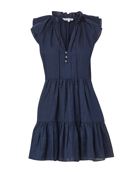 Veronica Beard Zee Linen Dress Veronica Beard Dresses