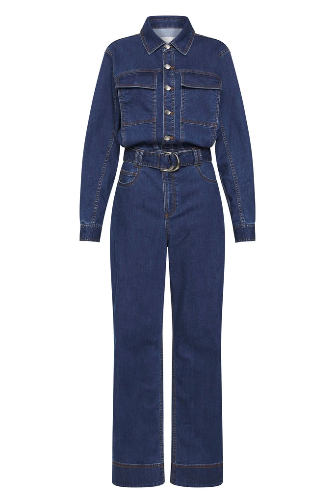 Aje Blue Jumpsuit Aje Blue Jumpsuit