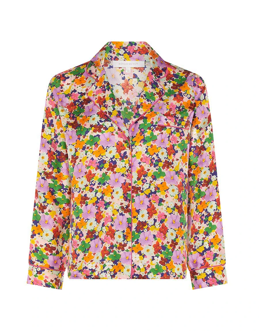 Borgo de Nor Eden Twill Shirt – Flower Burst Borgo de Nor