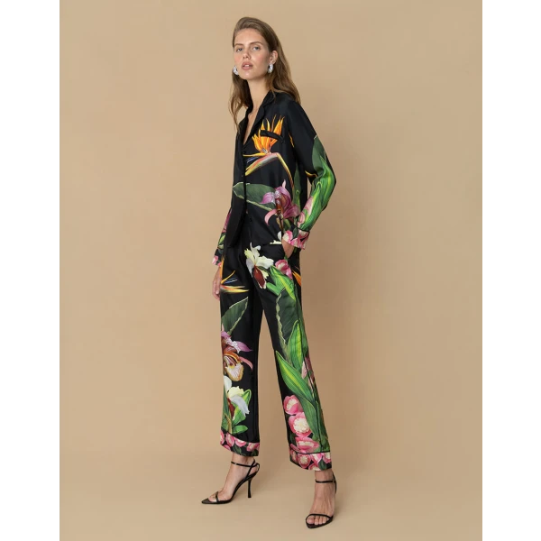 Eden Twill Trouser  Orchid Black - Image 4
