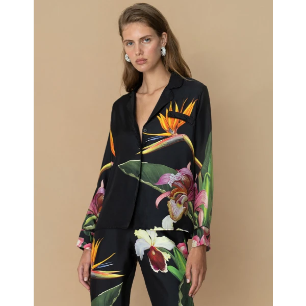 Eden Twill Trouser  Orchid Black - Image 6