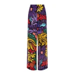 Borgo de Nor Halia Crepe Trouser Sea Sunbath Black Borgo de Nor