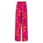 Borgo de Nor Halia Hammered Satin Trouser Lily Fuchsia Borgo de Nor